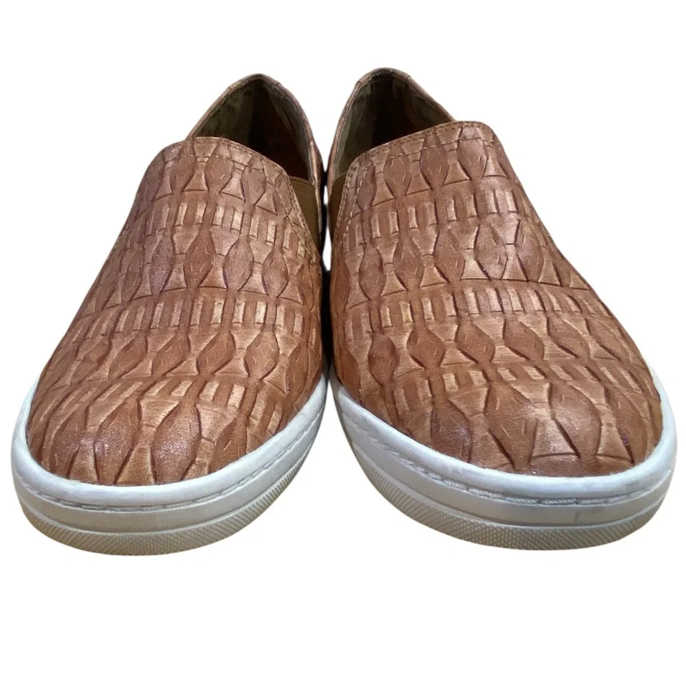 Sundance Tooled Vegan Leather Slip On Shoes